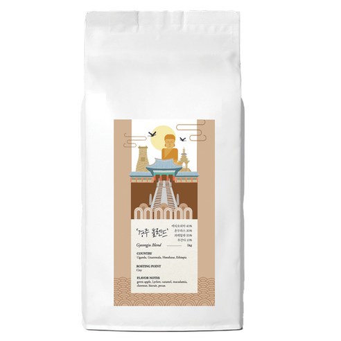 갓 볶은 경주블렌드 당일로스팅 (분쇄도 선택가능) 손맛커피 스토리블렌드, 1kg, 더치/에어로프레스
