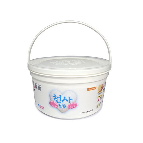 도너랜드 천사점토 350g 벌크 아동용 클레이, 5개, 흰색