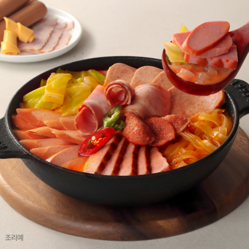 신의주 햄통통 부대찌개 냉동, 4개, 600g