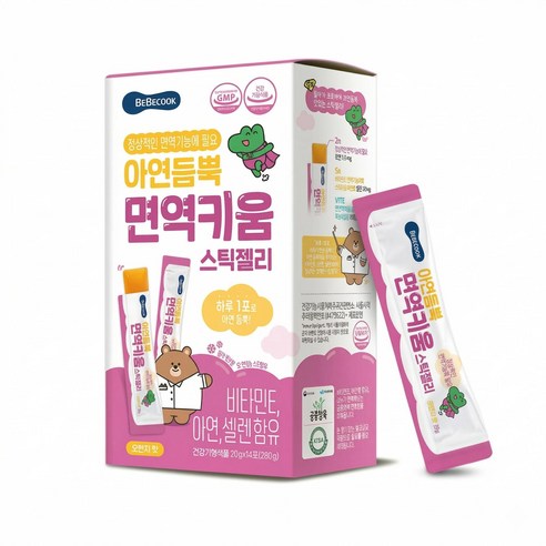 베베쿡 아연듬뿍 면역키움 스틱젤리20g 14개입 1개