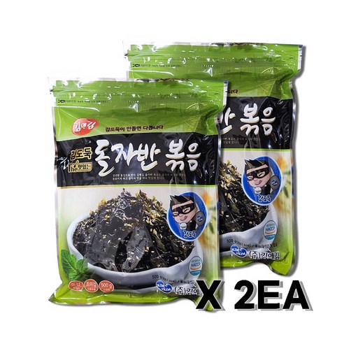 (무료배송) 김앤김 김도둑 돌자반볶음 500gX2개무배