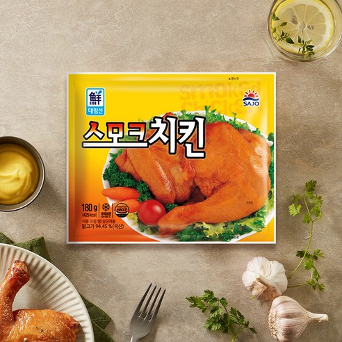 사조 대림선 스모크치킨 180g X 12개 훈제 치킨 통닭다리살 통다리살