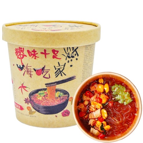 홍홍 중국식품 쏸라펀 컵라면 즉석 중국라면 마라탕면 하이치지아 135g