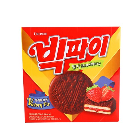 크라운 빅파이 딸기, 324g, 11개