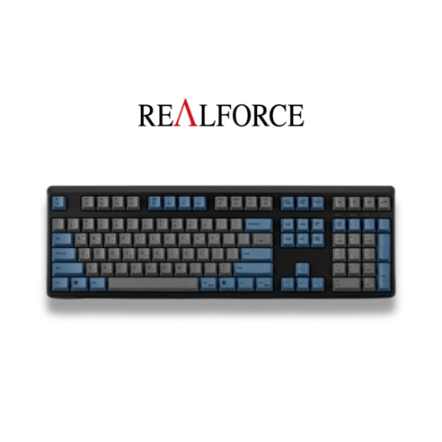 NEW 리얼포스 R4BT 풀사이즈 APC 그레이블루 토프레 무접점 키보드 MADE IN JAPAN, 무접점, R4HBK3 (한글자판, 30g), 그레이블루