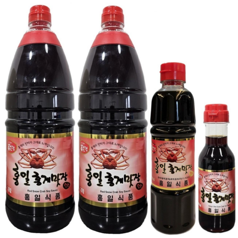[류맛간장]홍게간장 홍게맛장소스1800ml 2병+500ml1병+200ml