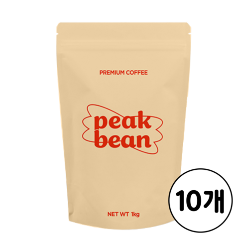 피크빈 고소한 브라질 싱글오리진 커피 원두 홀빈, 10개, 1kg, 홀빈(분쇄안함)