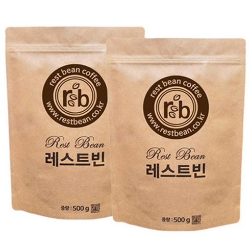 브라질 세하도 ny-2 17-18, 원두콩(홀빈), 500g, 2개