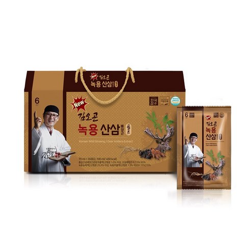 더진한 김오곤 녹용 산삼 배양근골드 3개월 + 침향환10환