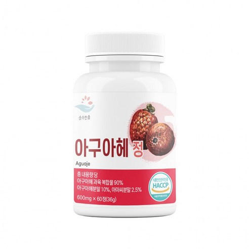 순수한줌 아구아헤 정 600mg x 60정, 1개, 60회분