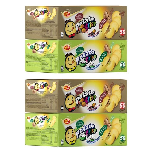 윈윈푸드 포테이토 크리스프 스낵 바베큐맛 50p + 사워크림맛 50p