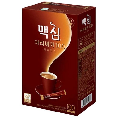 맥심 아라비카 커피믹스 100T, 11.8g, 1
