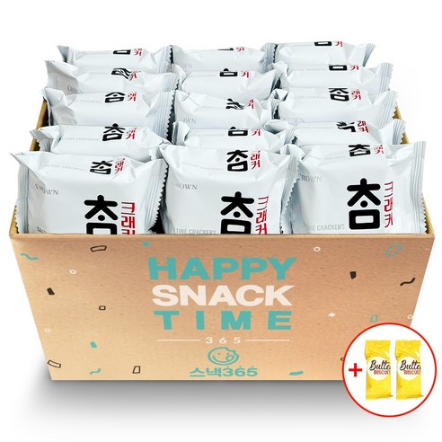 크라운 참크래커 개별포장 대용량간식 비스켓 30개, 30개