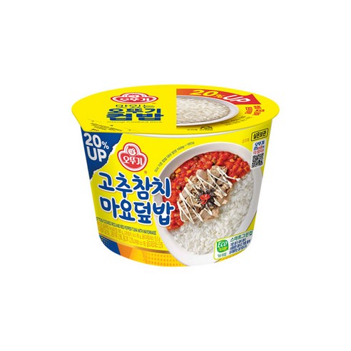오뚜기 [오뚜기] 맛있는 컵밥 고추참치마요덮밥 (중량), 285.5g, 18개