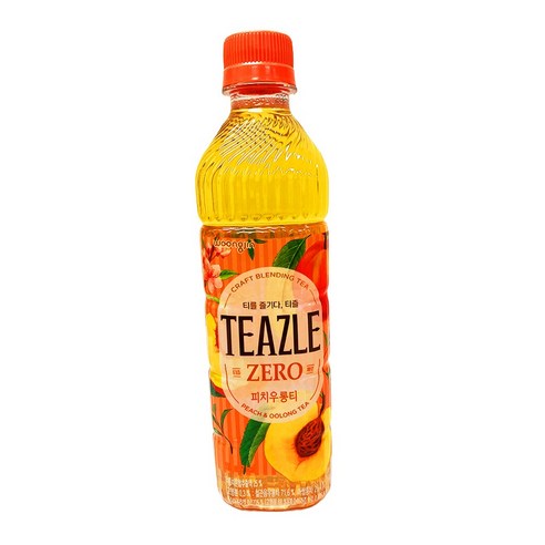웅진 티즐 피치 우롱티, 500ml, 12개