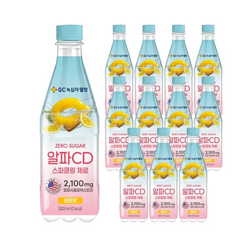 GC녹십자웰빙 알파CD 스파클링 제로 레몬맛