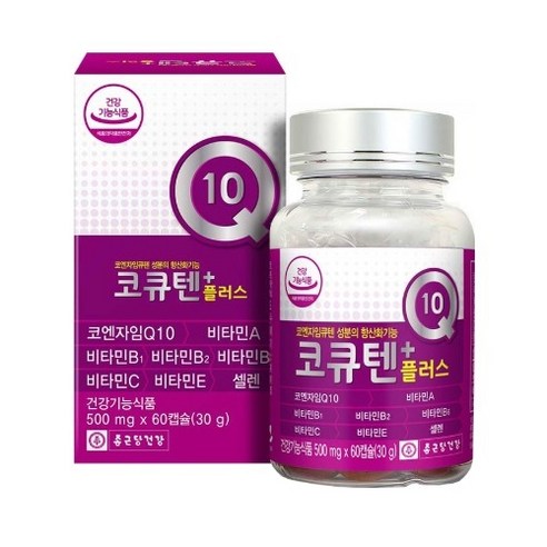 종근당건강 코큐텐플러스 500mg x 60캡슐, 60캡슐, 1개