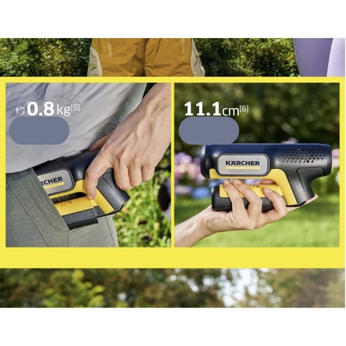 카처 KARCHER 미니 고압세척기 휴대용 접이식 생수병 호환 세차기 파우치 미포함