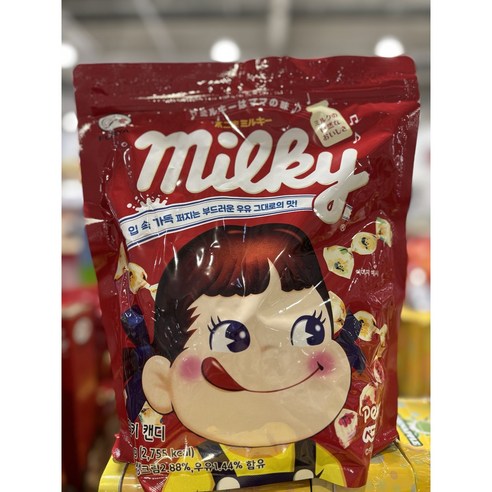 대용량 후지야 페코 밀키 캔디, 680g, 1개