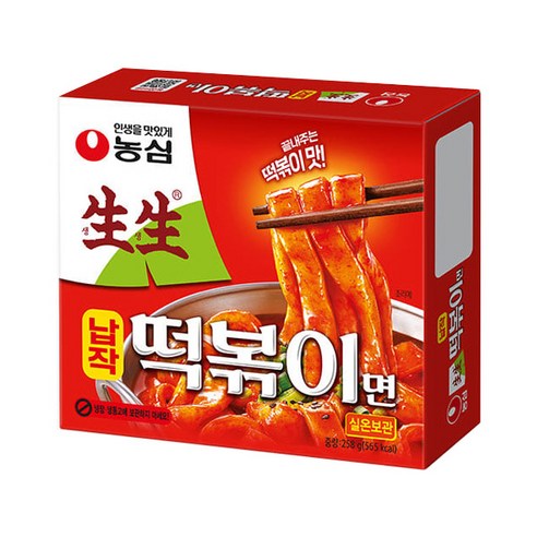 농심 생생 납작떡볶이면