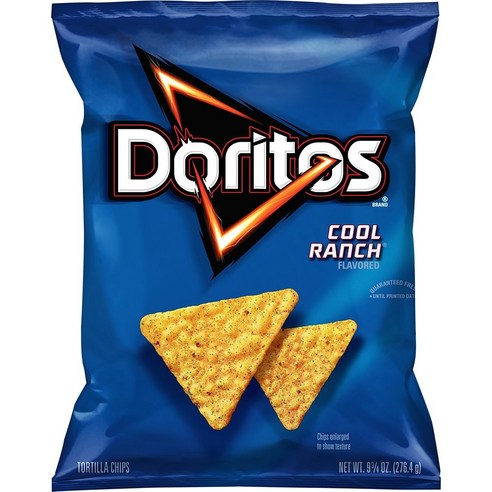 도리토스 549g 2봉 쿨 랜치 맛 또르띠야 칩 파티 사이즈 Doritos Cool Ranch Flavored Tortilla Chips
