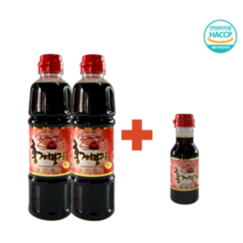 홍게간장 레드 (900ml 2+ 200ml 1), 1개, 2L