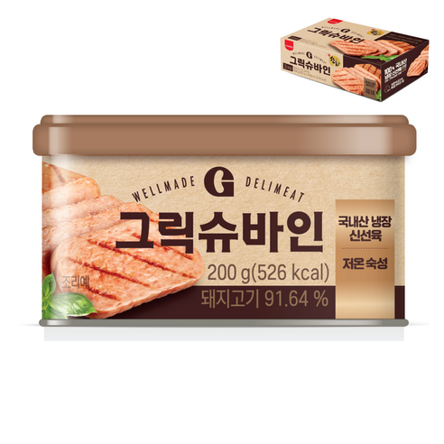 삼립 그릭슈바인 캔햄 200g 24개