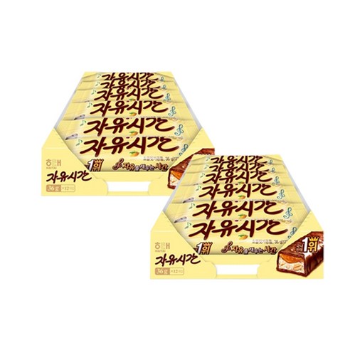 무료배송 해태 자유시간 432g(36g x12개입) 2각 박스안심포장 초코바