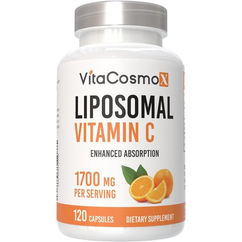 VitaCosmoX 비타코스모엑스 리포조말 비타민C 1700mg 120캡슐 리포솜비타민C 120 야채캡슐