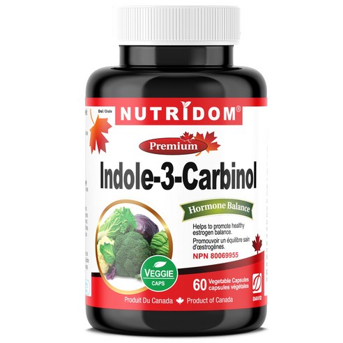 뉴트리돔 인돌 3 카비놀 카르비놀 400mg 60 베지캡슐, I-3-C, 여성 호르몬 건강 지원 갱년기 영양제