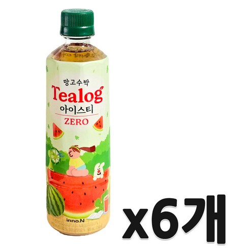 HK이노엔 티로그 망고수박 아이스티 500ml ZERO 칼로리