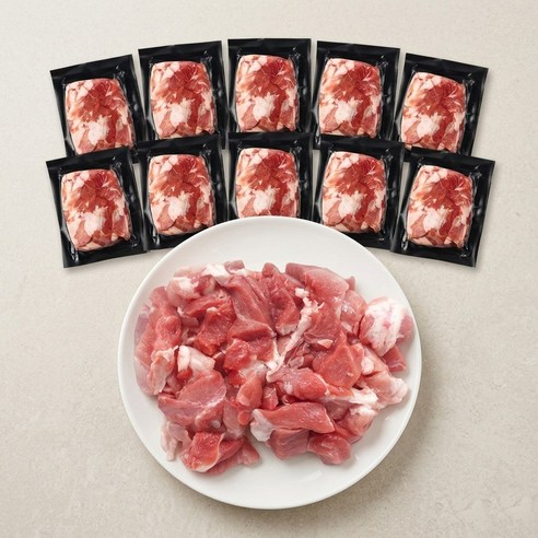 [당일생산]한돈 돼지고기 찌개용 소분포장, 5개, 400g