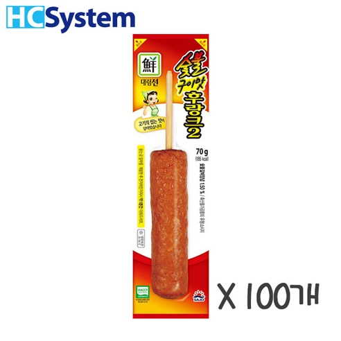 사조 대림선 숯불구이맛 후랑크 70g, 70g, 100개