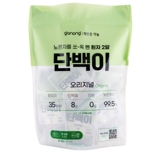 가농 단백이 40개입(에그 프로틴) 20개입 2팩
