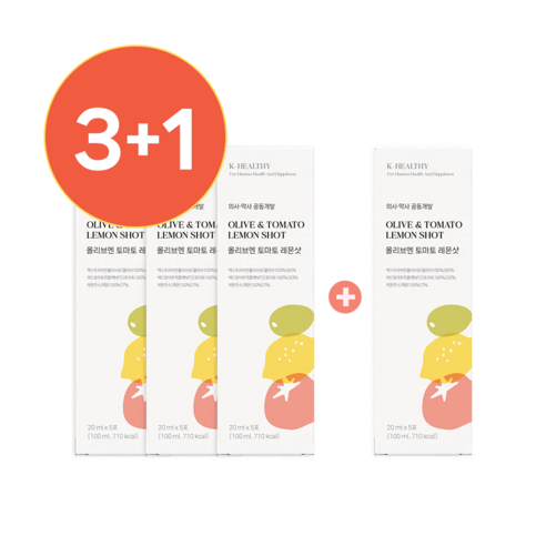 [ 출시 EVENT] 올리브엔 토마토 레몬샷, 4박스, 20ml