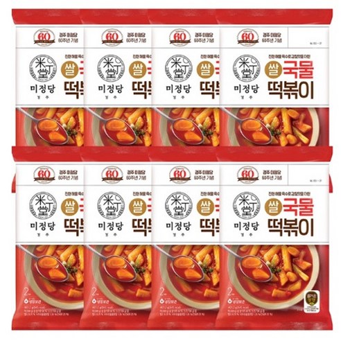 CJ 미정당 국물떡볶이401.2g x 8, 401.2g, 8개
