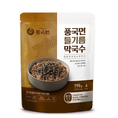 풍국면 들기름 막국수 133g x 6인분 코스트코 메밀국수, 133g, 1개
