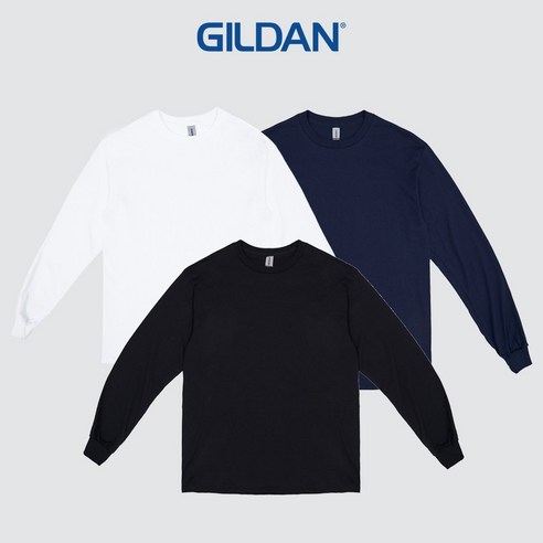 교복몰 (GILDAN) 소프트 무지 긴팔 티셔츠 긴팔티