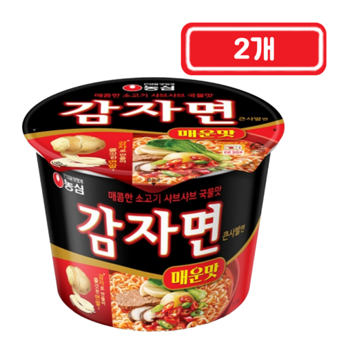 농심)감자면매운맛큰사발 92g