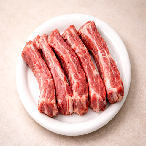 [등갈비연구소] 근막제거 등갈비 개별컷팅 쪽갈비 돼지등갈비 찜 , 바베큐, 5kg, 1개