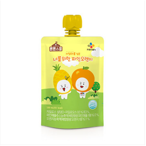 CJ 튼튼스쿨 너를위한 파인오렌지, 40개, 100ml