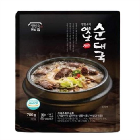 팽현숙의옛날순대국 [팽현숙공식] 옛날순대국 700g 8팩