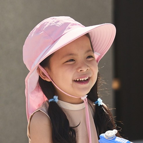 아라칸 자외선차단 플랩캡 선캡 물놀이 모자 와이드 아기 유아 여름 주니어
