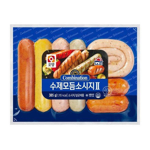 [사조오양] 수제 모듬 소시지 385g 냉동