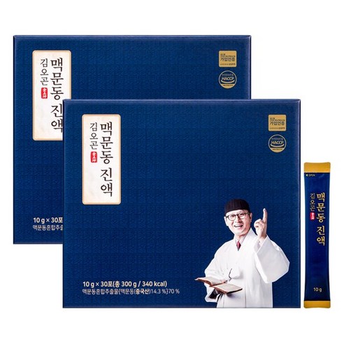 김오곤 맥문동진액 10g 30포 x 2박스(총60포), 300g, 2박스