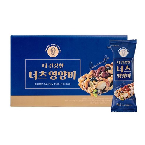 김규흔 한과 더 건강한 너츠 영양바 80개입 (40개입 X 2박스)