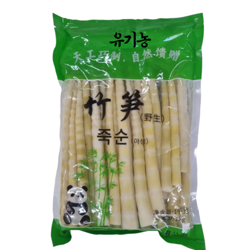 푸단테 데친 죽순 뾰족통 죽순 유기농 죽순 나물 홀, 2개, 1kg