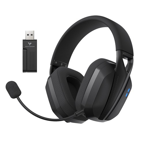 벤트론스 무선 게이밍 헤드셋 2.4G C타입 7.1가상채널 PC PS 게임 블루투스