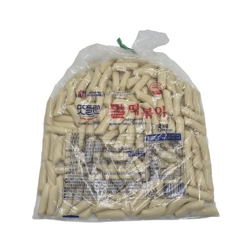 [낱개] 맛플랜 비비푸드 밀 당일 떡볶이 떡 (5cm 소) 2kg, 2개