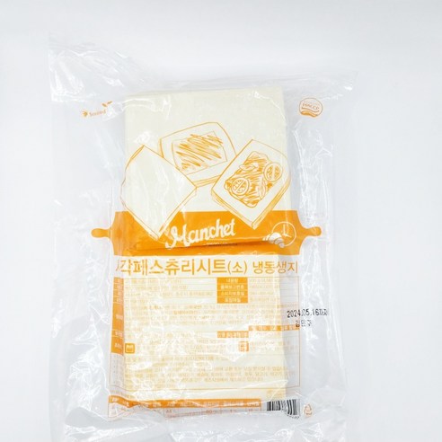 사각 페스츄리시트 냉동생지 930g, 930g, 1개